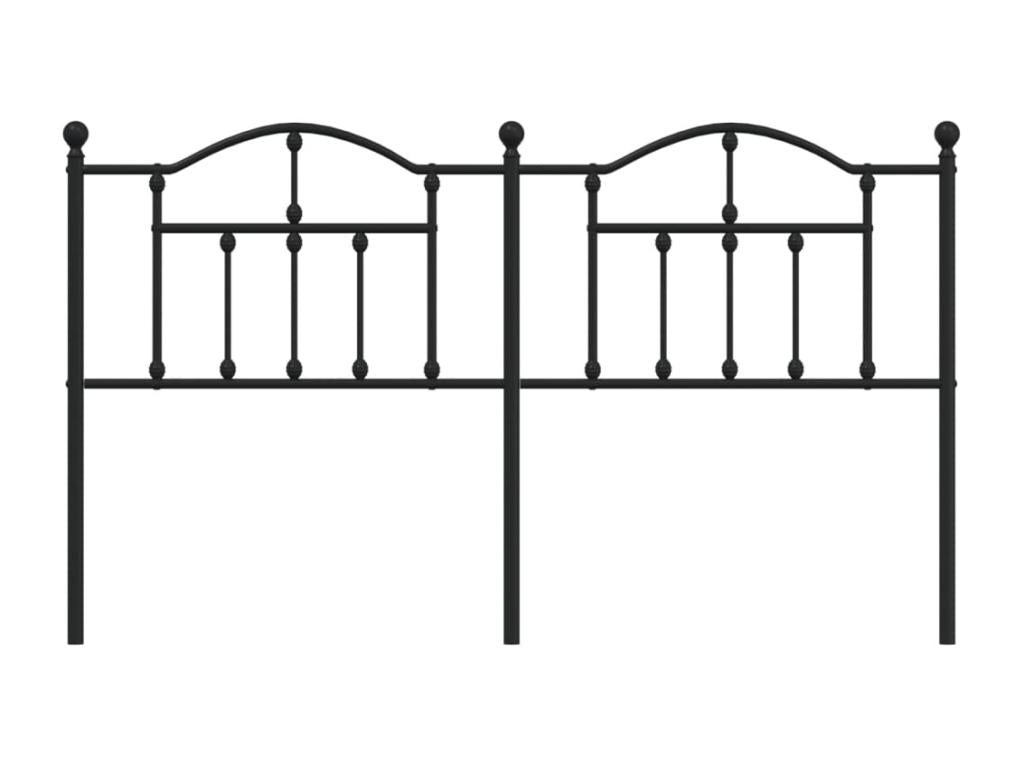 Black metal headboard 180cm GPYP93620