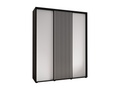 Boisona 1 Sliding Door Wardrobe 205.2/200/45 3 Doors Black/White VOSS81191