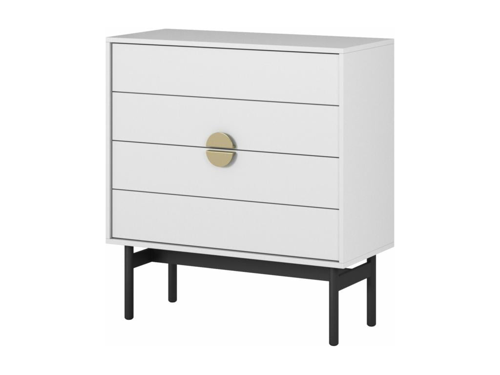 Chest of drawers - 85 cm - white - Boisona LUNY09503