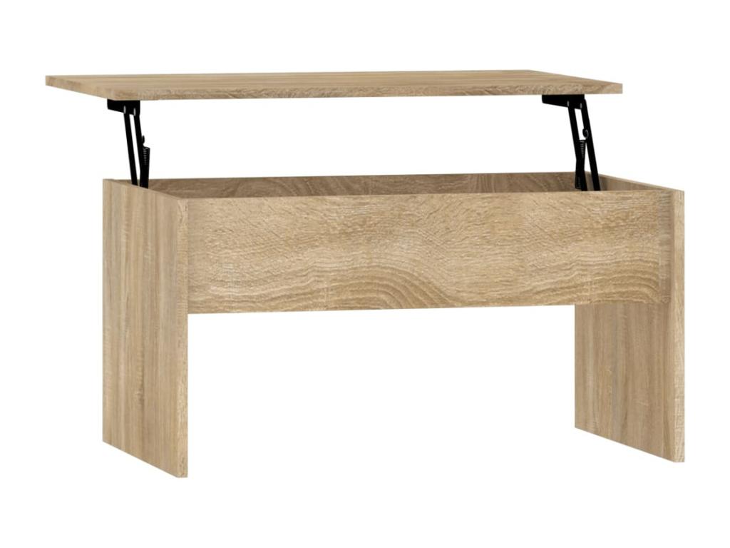 Boisona oak coffee table 80x50.5x41.5 cm engineered wood RXYM76687