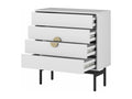 Chest of drawers - 85 cm - white - Boisona LUNY09503