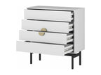 Chest of drawers - 85 cm - white - Boisona LUNY09503