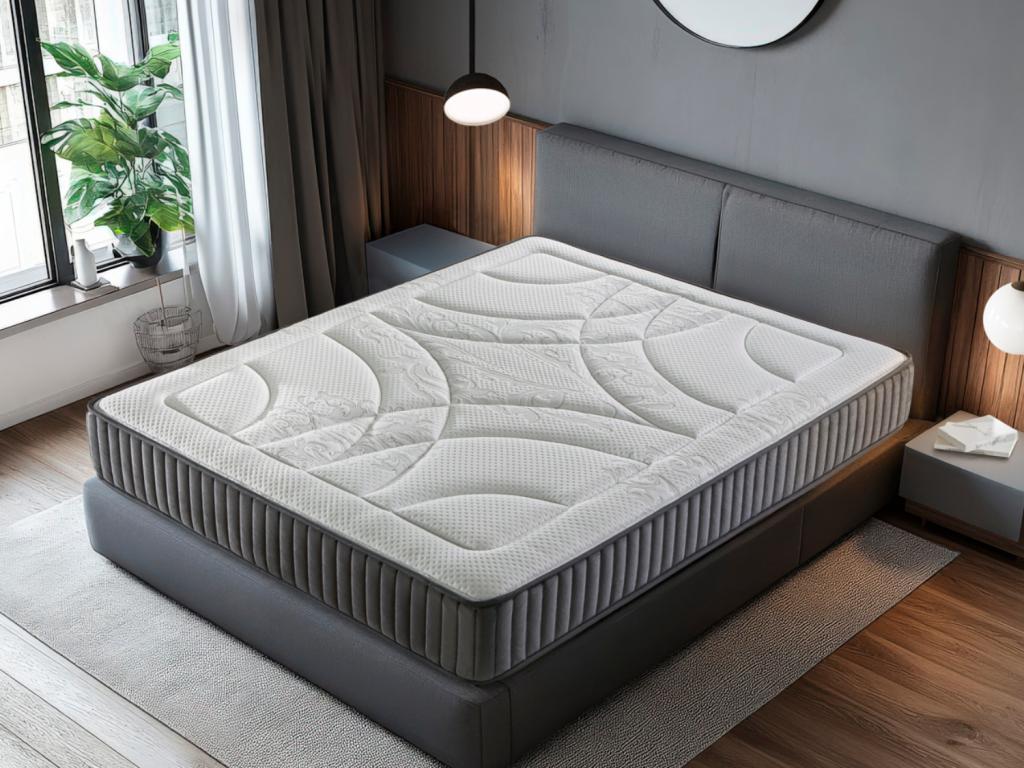 Boisona Mattress 105x190cm, 24cm Thick - High-Density Foam - Multi-Zone Comfort System USJX60744