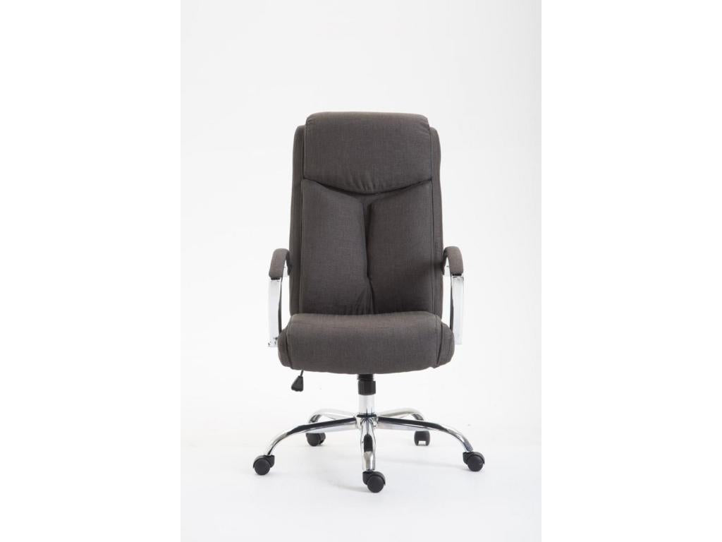 Office chair - Fabric / Chrome metal - Dark grey - Boisona TXLM99581