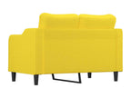 2-seater sofa, light yellow, 120 cm, fabric MQUO20616