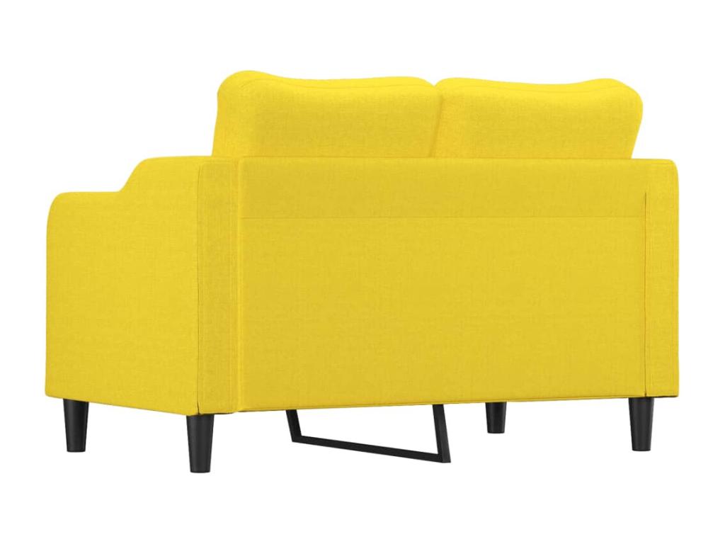 2-seater sofa, light yellow, 120 cm, fabric MQUO20616