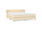 Boisona bed base with cream mattress 180x200 fabric HJZA13979