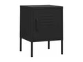 Elariva Premium - Black Bedside Table 35x35x51 cm Steel PKCJ71978