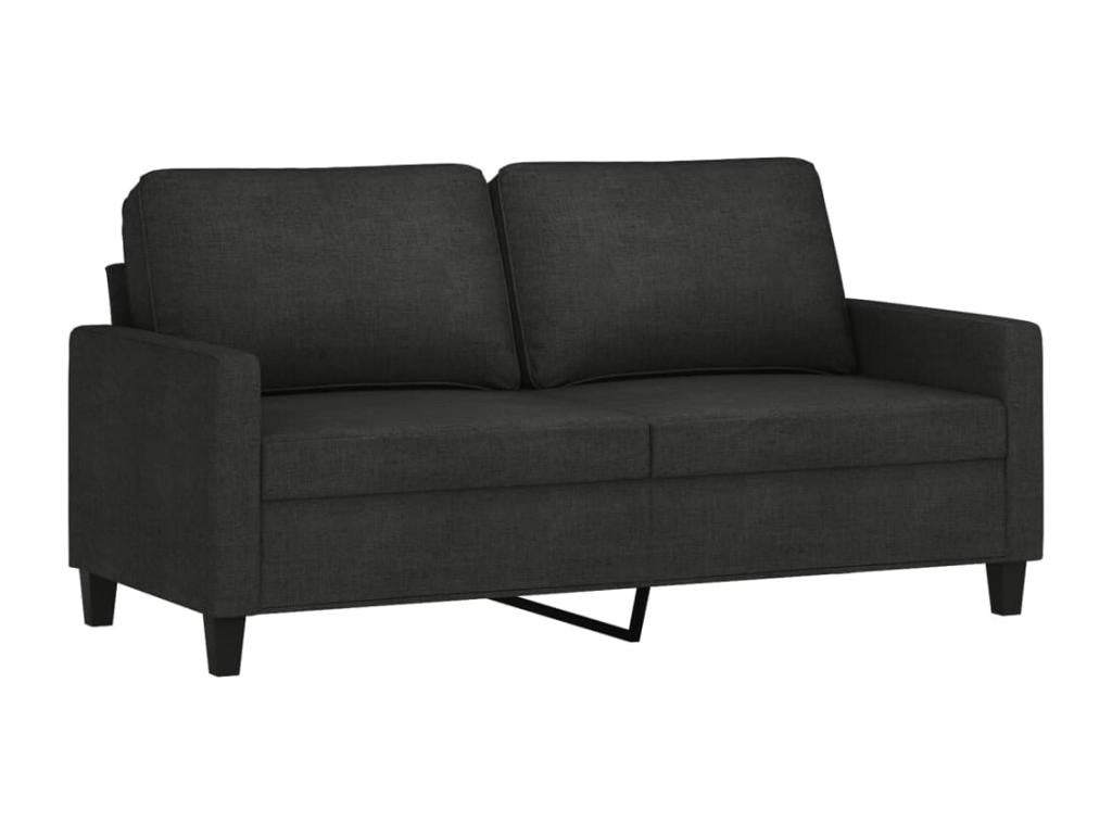 2-seater sofa, black, 140 cm, fabric, MFPV60644