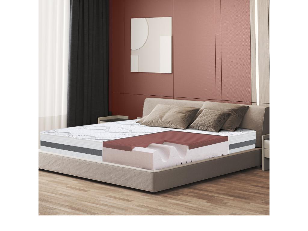 Single Mattress 120x185 with Memory Foam - Premium Quality - Height 27 cm - Made in Italy RTOH36136