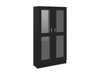 Black display cabinet 82.5x30.5x150 FAEL14707