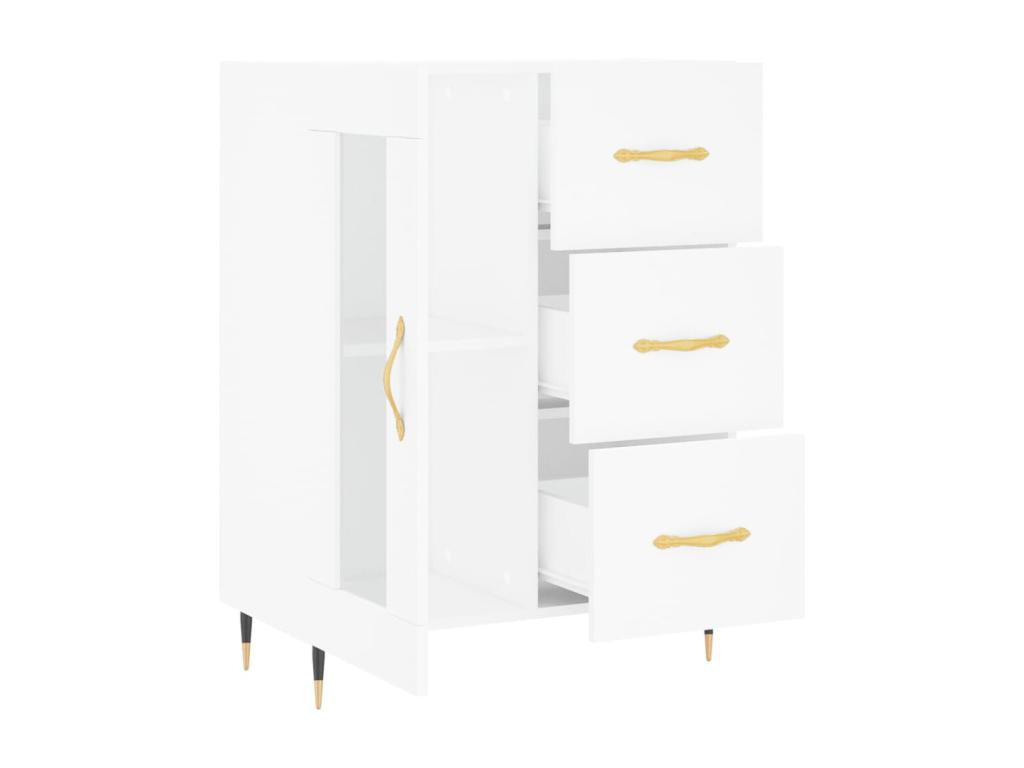 White sideboard 69.5x34x90 cm engineered wood QGTA25959