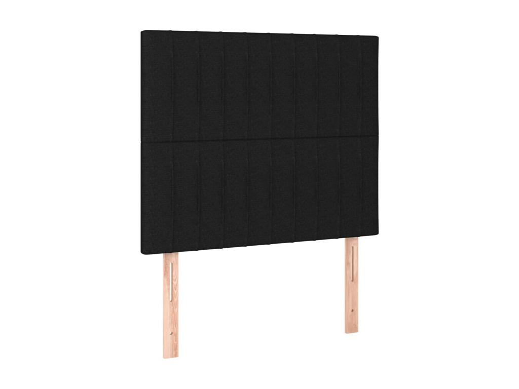 2-piece headboard set, black, 90x5x78/88 cm, fabric ADAR75319