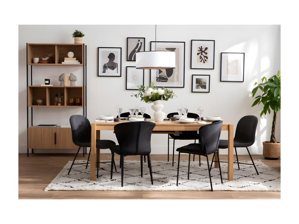 Boisona SCYP30849 designer chair with grey velvet and black metal finish