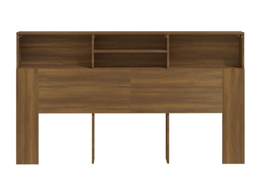 Brown Oak Headboard Wardrobe 180x19x103.5 cm YIHH46895