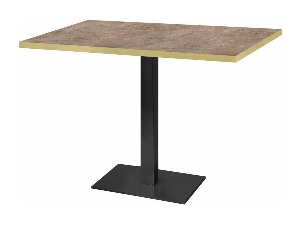 Table 120x70 cm - Boisona Greek marble with brass edges RSTH97230