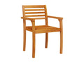 Boisona BBNS97328 Garden Chairs, Set of 2, 59x55x85 cm, Solid Wood