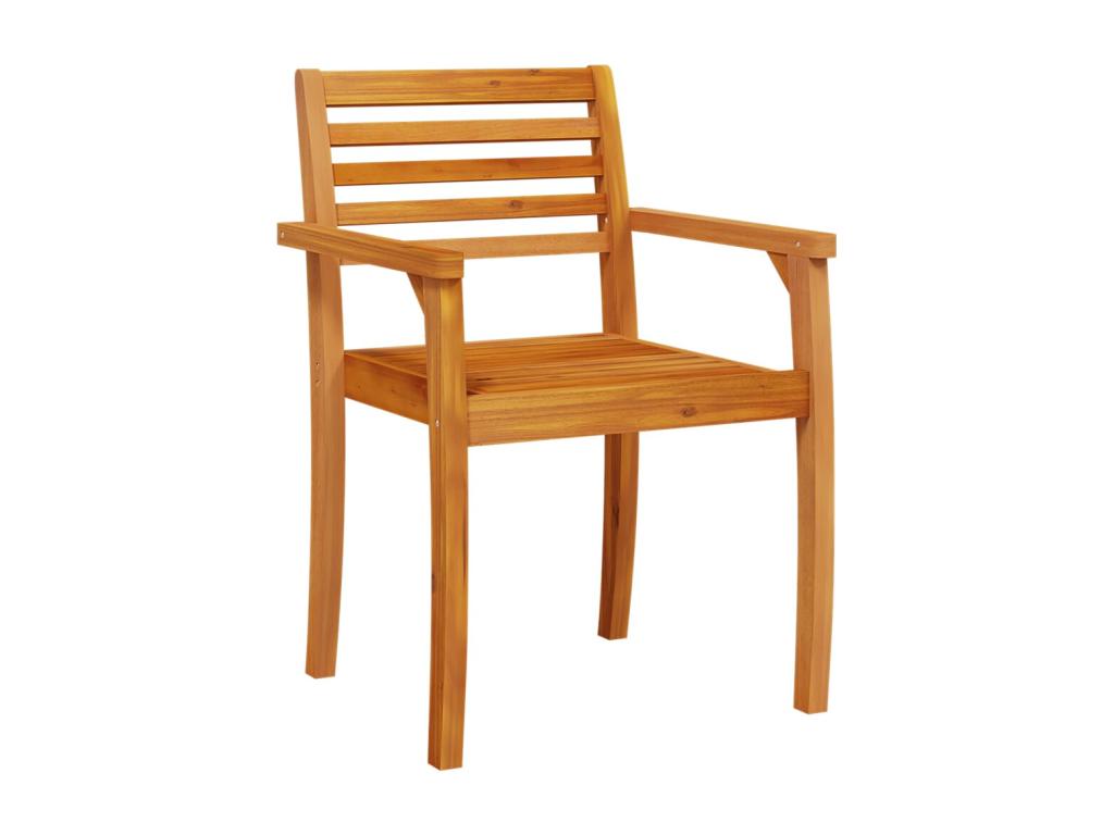 Boisona BBNS97328 Garden Chairs, Set of 2, 59x55x85 cm, Solid Wood