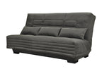 Fabric click-clack sofa with storage, Boisona 20cm mattress, Boisona 193cm mattress - Dark mottled grey color UQOW64447