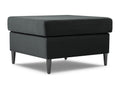 Boisona - Boisona pouf in dark grey velvet - 70x70x45cm DLUT49002