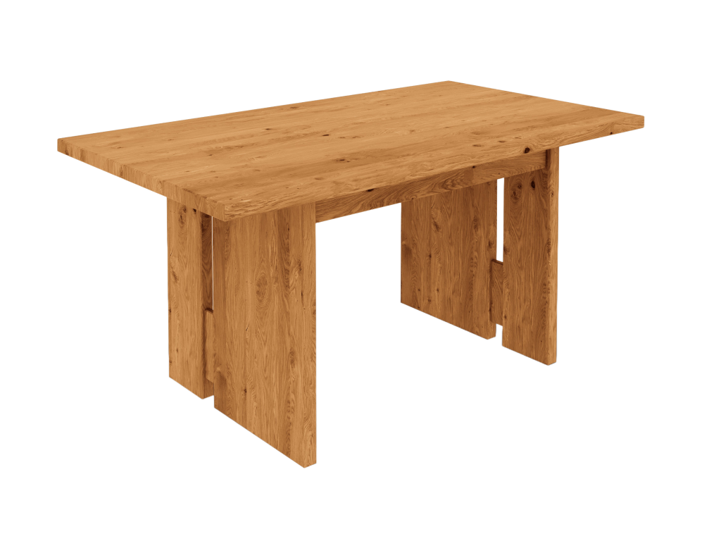 Boisona - Dining table 100x120 in natural oiled wild oak OYSJ74195