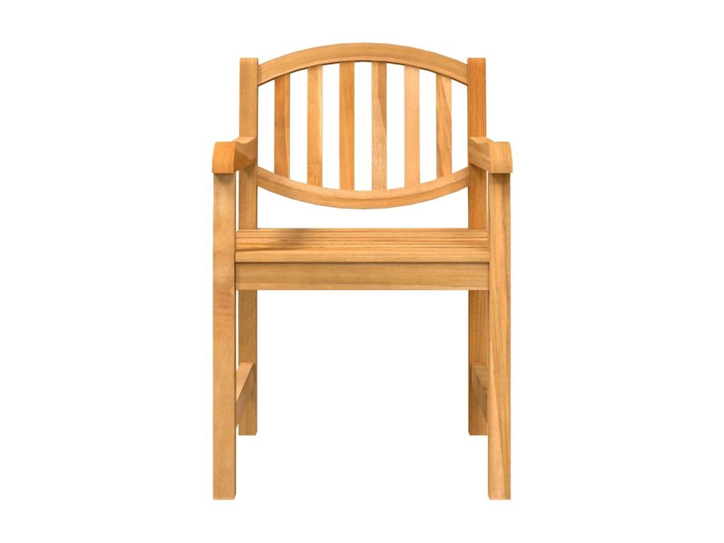 5-piece garden dining set, solid teak wood TBUS04183