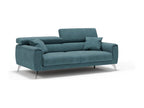 Boisona Sofa with sliding seats in soft waterproof fabric T02 199 cm Duck Blue VZNH41167