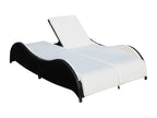 Black resin sun lounger/deckchair 200x132x45 cm 02 0012729 NEKJ94300
