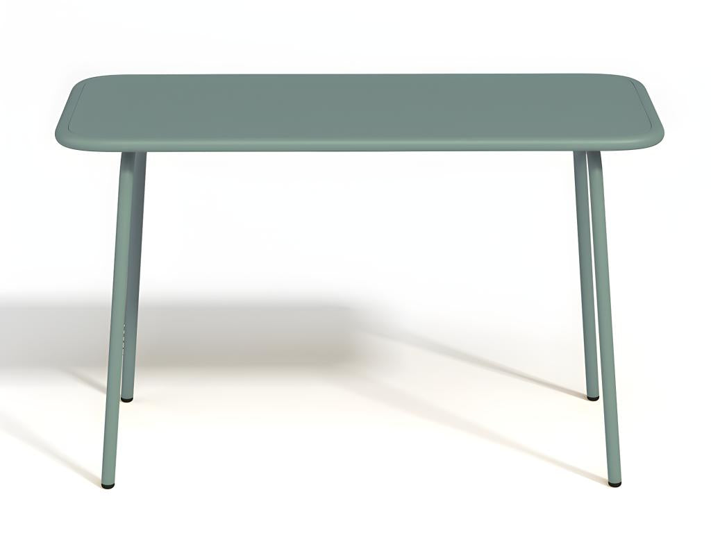 Children's metal garden table, 80 cm long - Almond green - Boisona LFHJ48911