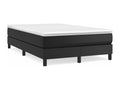 Boisona bed base with black 120x190 faux leather mattress RPNY53936