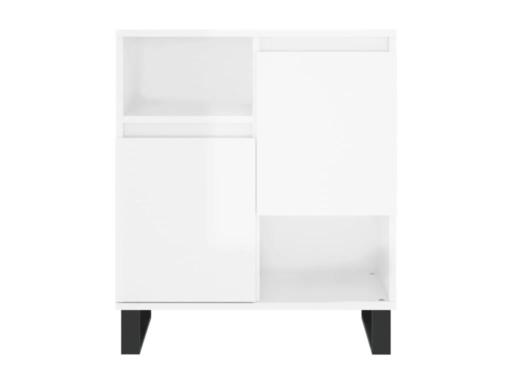 2-piece buffet set, glossy white engineered wood CQUR71581