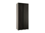 Boisona 8 Sliding Door Wardrobe 235.2/120/60 2 Doors White/Black/Black QECB38879