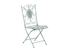 Set of 2 Garden Chairs - Metal / Metal - Antique Green - Boisona GOIG22453