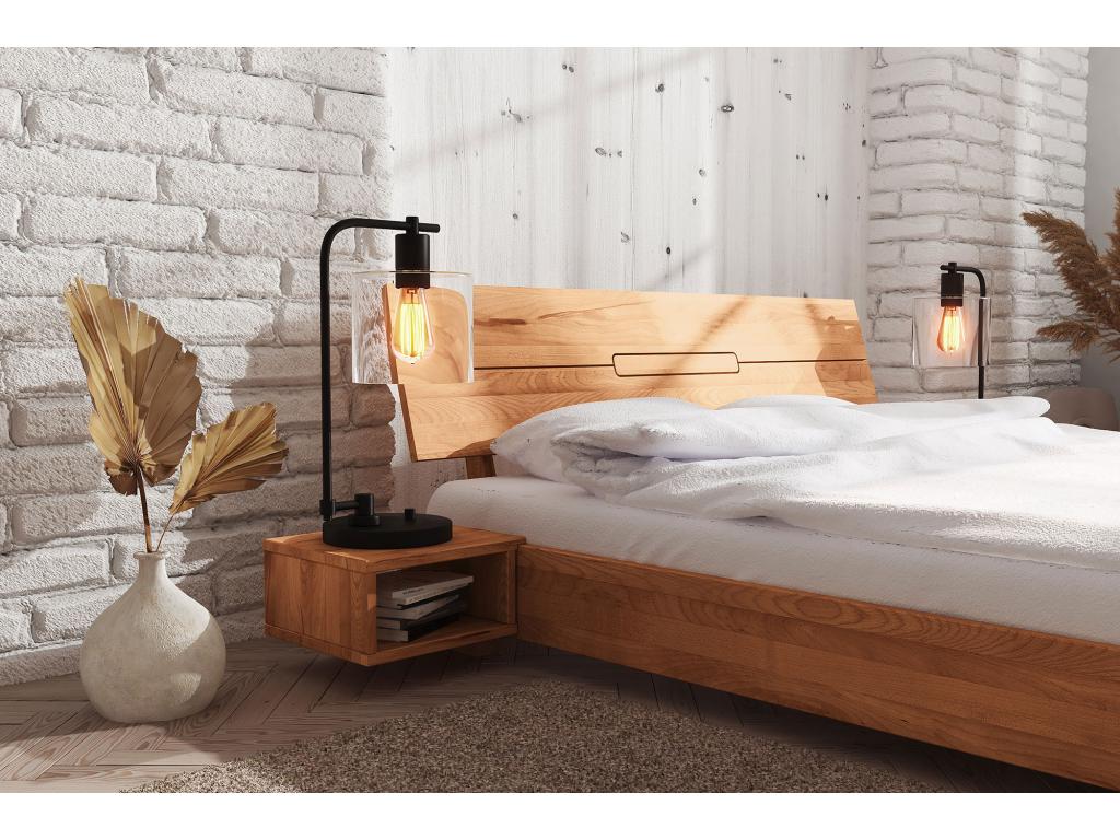 Boisona - Suspended bedside table in natural oiled beech heartwood ERVD37666