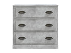 Concrete grey sideboard 70x35.5x67.5 cm engineered wood RYFP93479