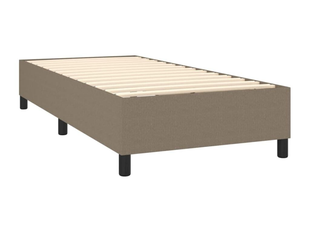 Upholstered bed base with mattress and LED lighting, 100x200 cm, Fabric MSVD49147