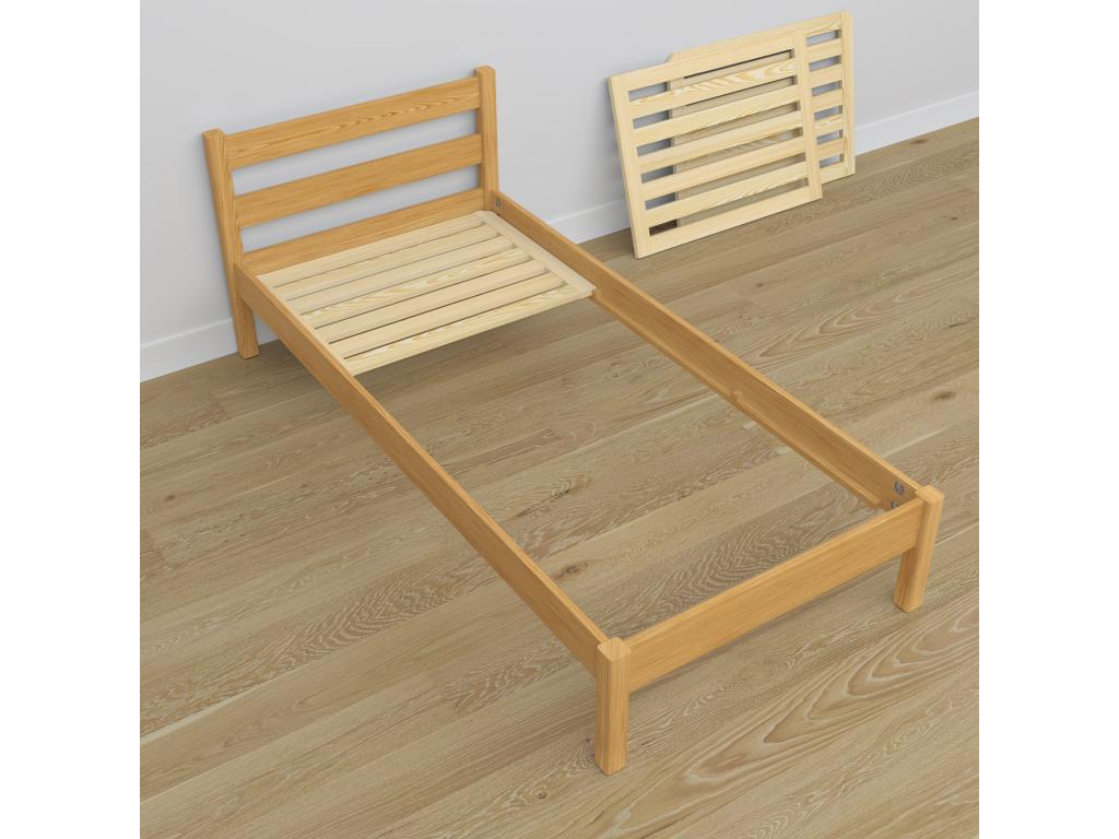 Wooden trundle bed N01 Natural Pine 80x200 JBHF15625