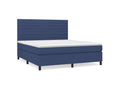 Boisona bed base with blue mattress 160x200 fabric LKFJ56790