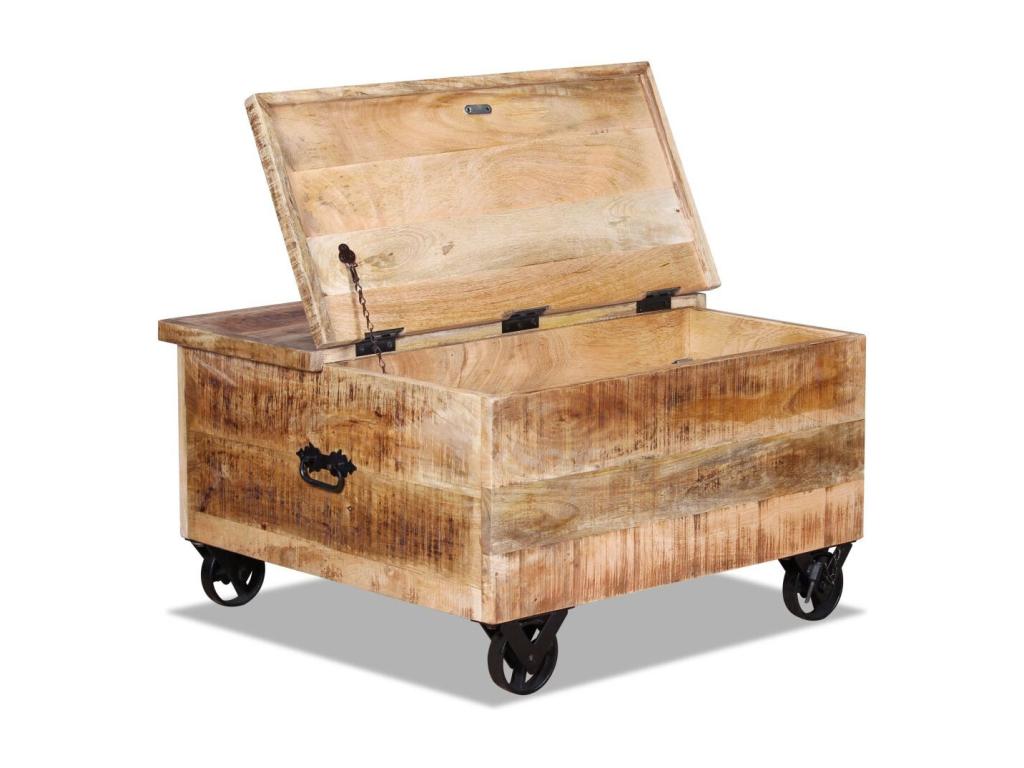 Mango wood coffee table 70cm FNES39578