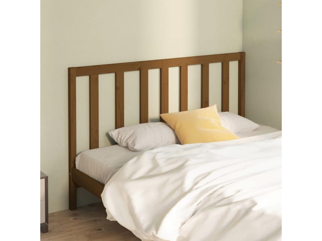 Honey Brown Headboard 156x4x100 cm Solid Pine Wood JKGH91855