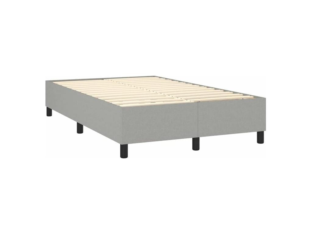 Boisona bed base and mattress with LED, light grey, 120x200 VLMR55280