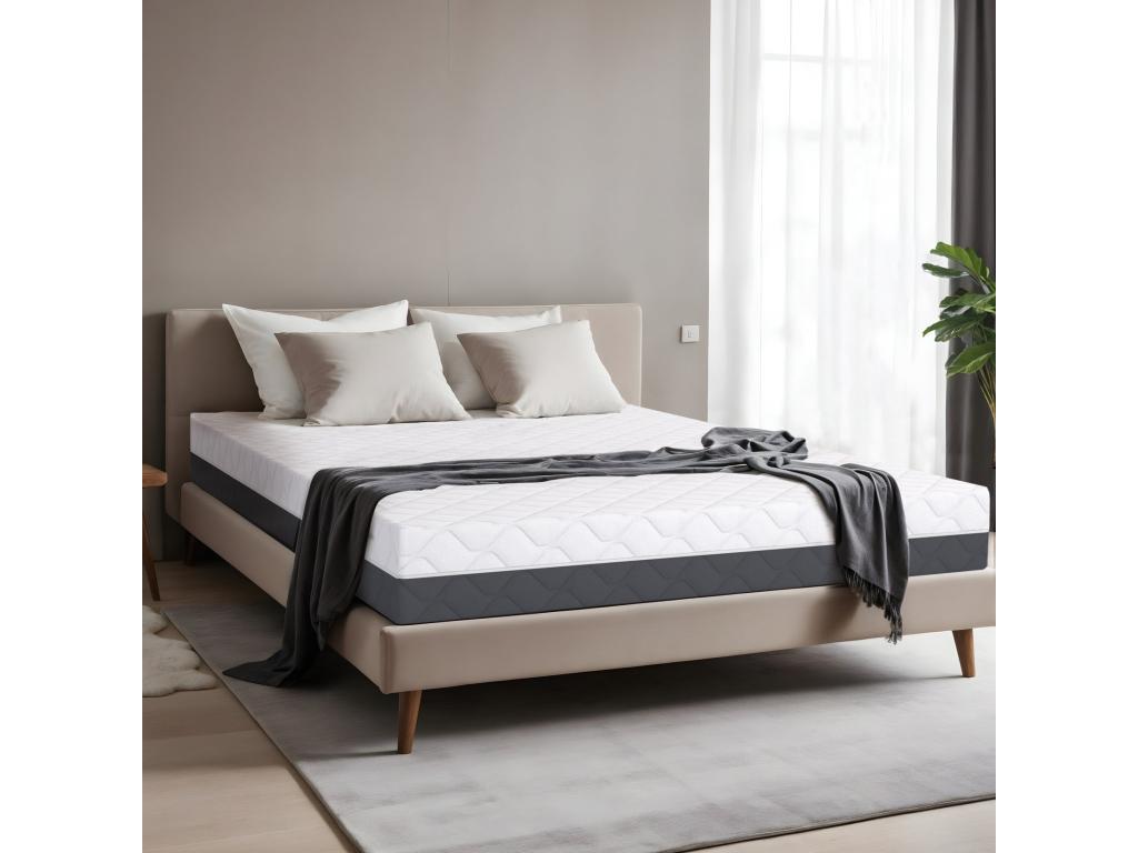 Boisona High-Density Memory Mattress 135x190 20cm Firm Hypoallergenic Removable Cover Made in Italy QVFY35930