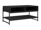 Black coffee table 90x50x45 cm engineered wood XSIS76898
