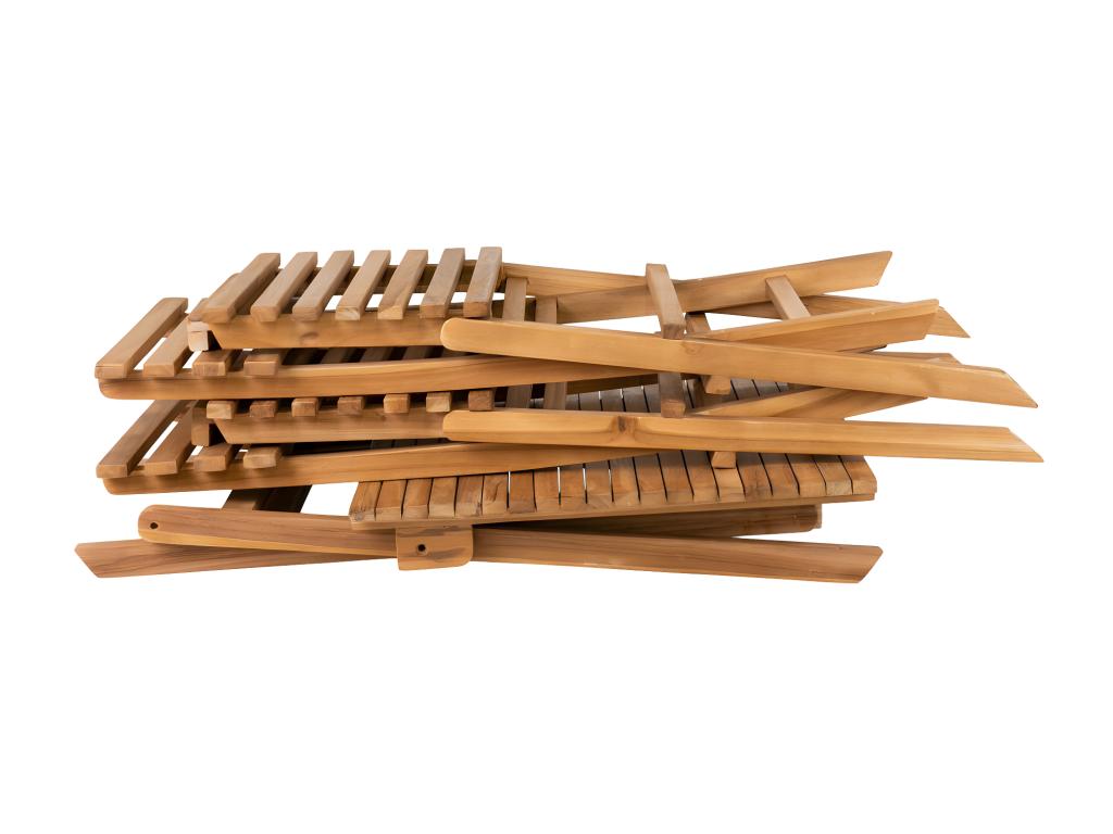 Boisona - Garden set with 2 chairs and 1 wooden table - Natural color TORC01680