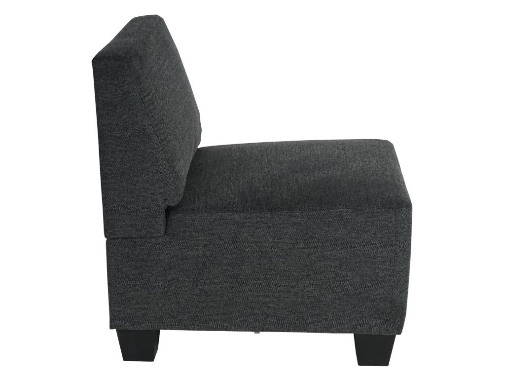 Modular Boisona 2-seater sofa, anthracite grey, without armrests YCGL93903