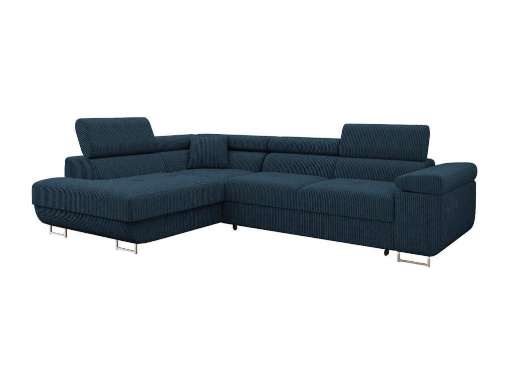 Boisona 100 Corner Sofa, Blue, Sleeping Function, Bed Box, 274cm, PBCX57793