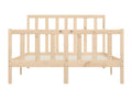 Bed frame without mattress 140x200 cm solid wood XEUZ46800