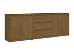 Side cabinet Honey brown 180x36x65 cm Solid pine wood GHLY49575