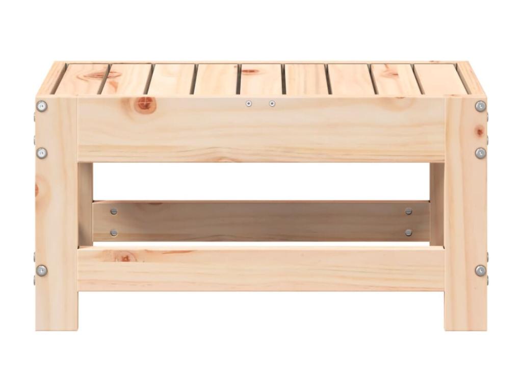 Garden footrest 62x30x32 solid pine wood BWYV46931
