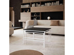 2-in-1 nesting coffee table fi70/fi60 Matte black with white frame EMOX68452